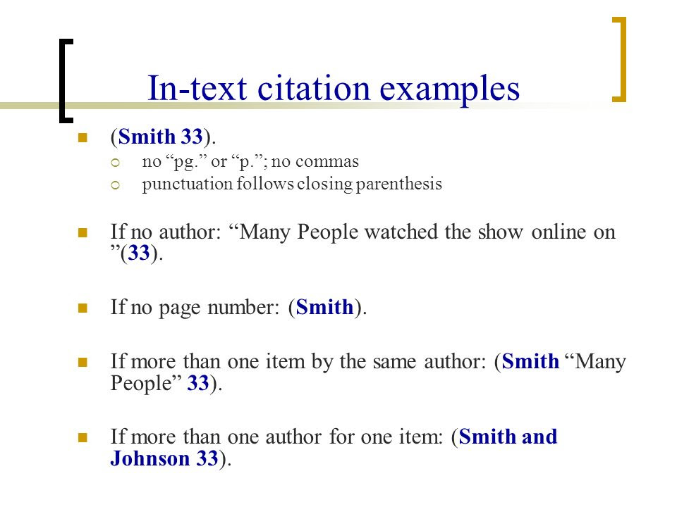 45+ Mla In Text Citation No Page Number Example citaten