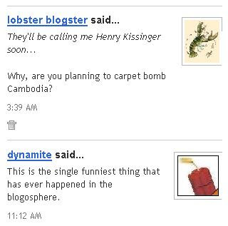 Lobster and Dynamite giggling