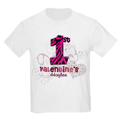 Animal Print First Valentines Day Love Shirt Personalized Just For You