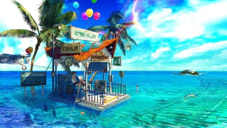 Anime Ocean Wallpaper Hd