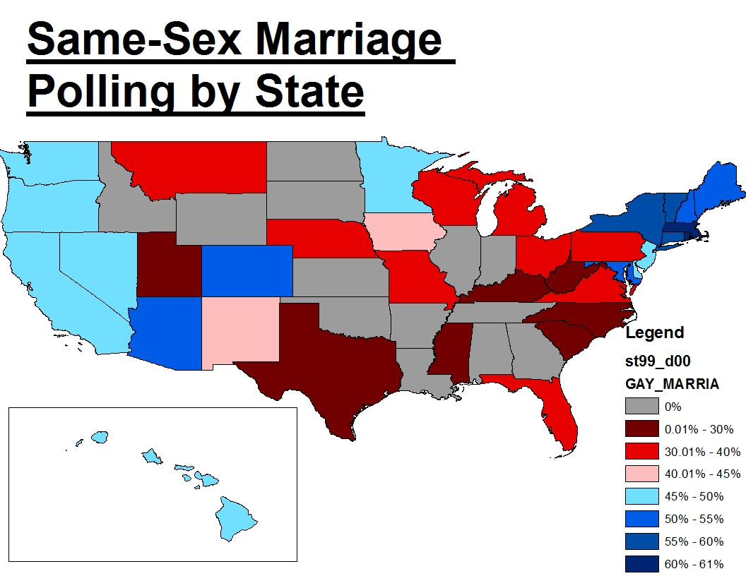 Us States With Gay Marriage Map