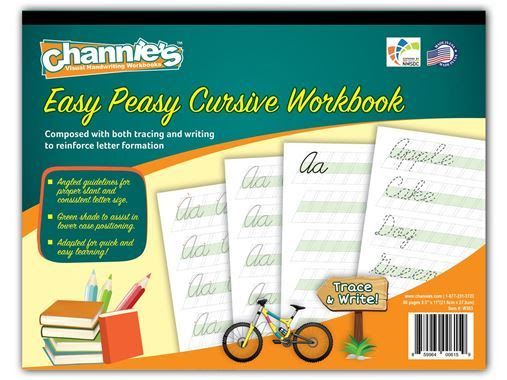Channie's Easy Peasy Cursive Workbook