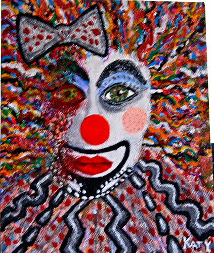 Whore clown in decline (8 X 10)
