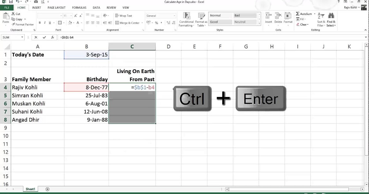 How to subtract dates in excel 2016 liliana jone s subtraction worksheets