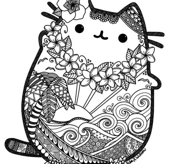 Fat Cat Coloring Pages For Adults - Workberdubeat Coloring