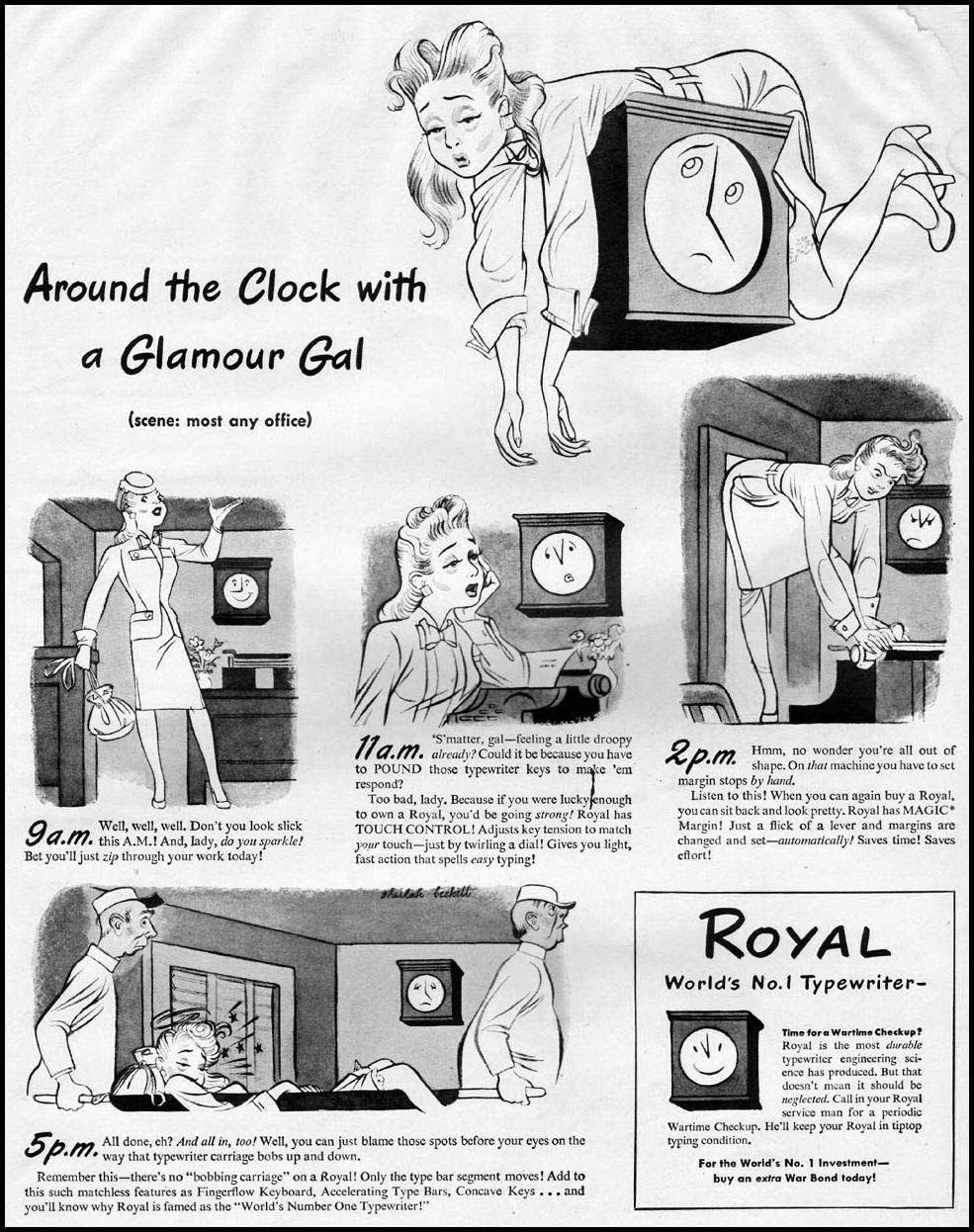 ROYAL TYPEWRITERS
LIFE
10/23/1944
p. 55 ROYAL TYPEWRITERS
LIFE
10/23/1944
p. 55