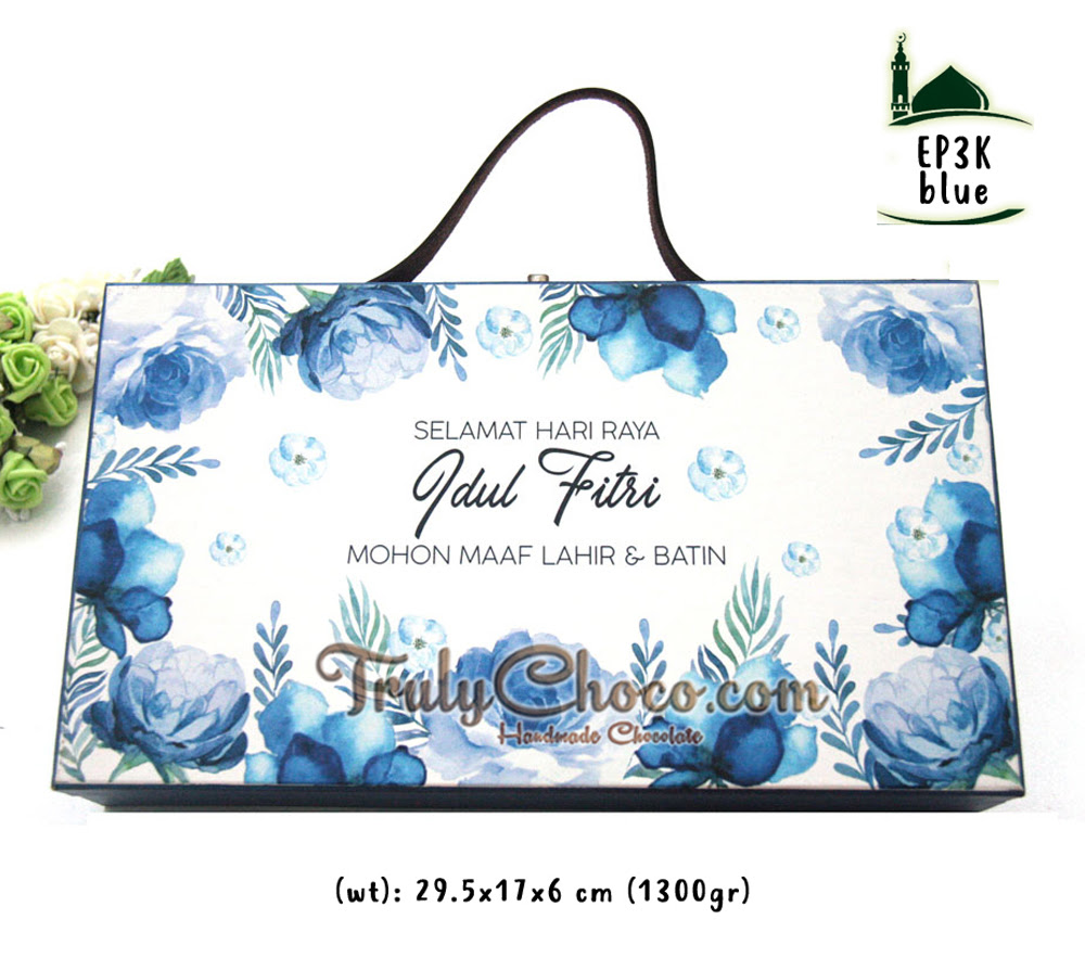 Kartu Ucapan Idul Fitri Warna Biru kartu ucapan keren