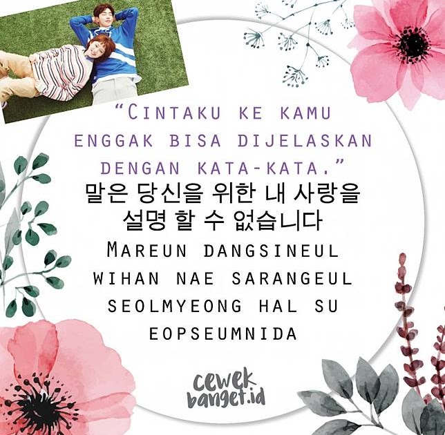 Kata Kata Romantis Bahasa Korea