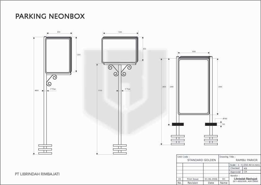 Ukuran Neon Box