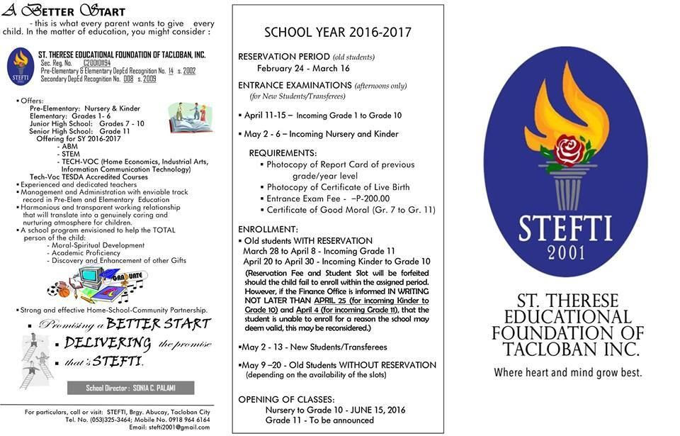 Tacloban Summer Class 2016