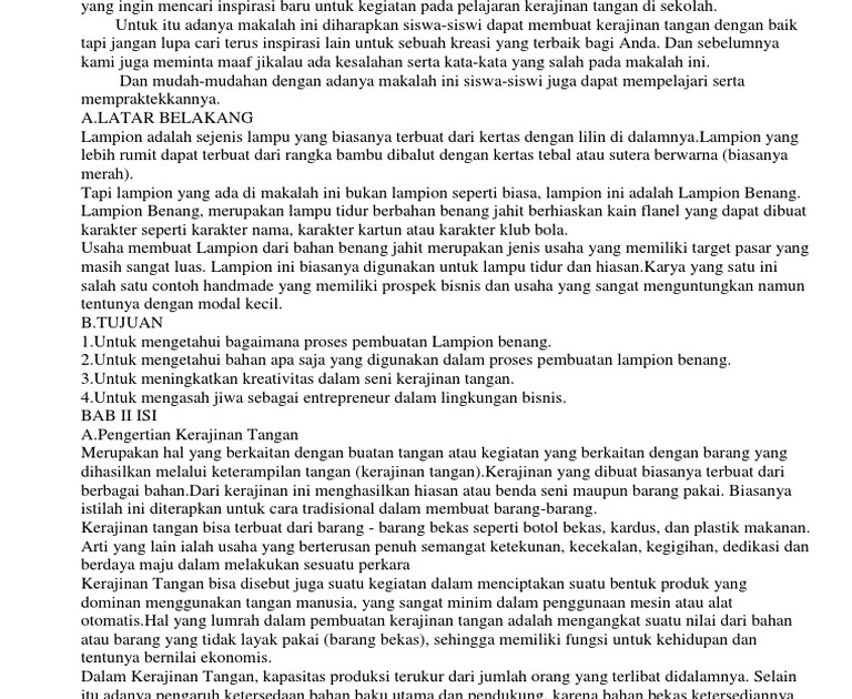 Contoh Makalah Limbah Organik