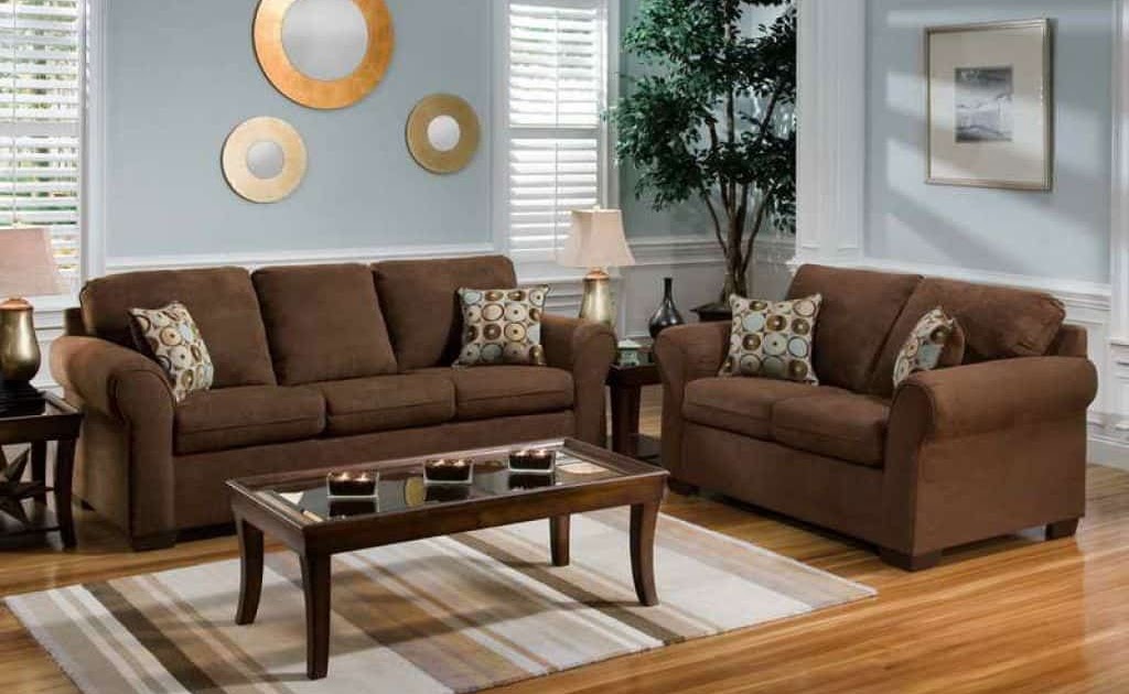 chocolate brown living room sets