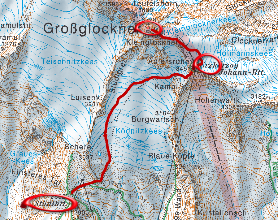 Grossglockner Térkép | Térkép