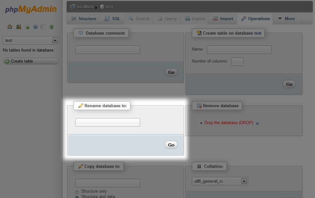 mysql テーブル 名 変更
