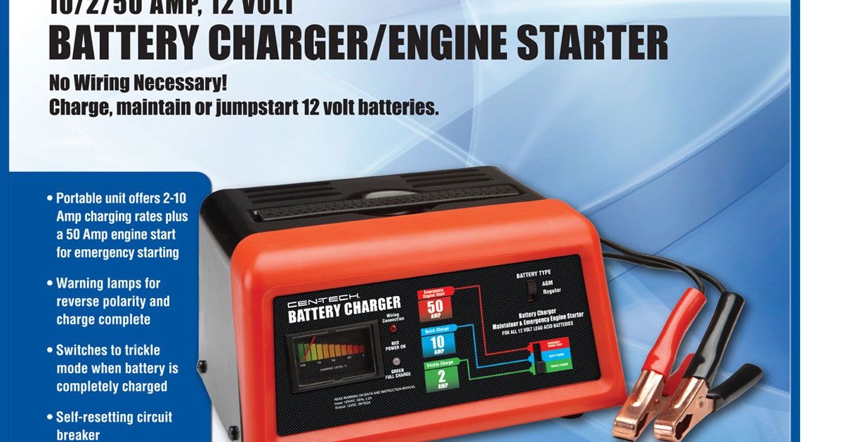 Battery Charger With Engine Start - CHARGEC