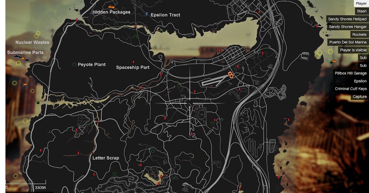Gta 5 Map With Icons - Maps Model Online
