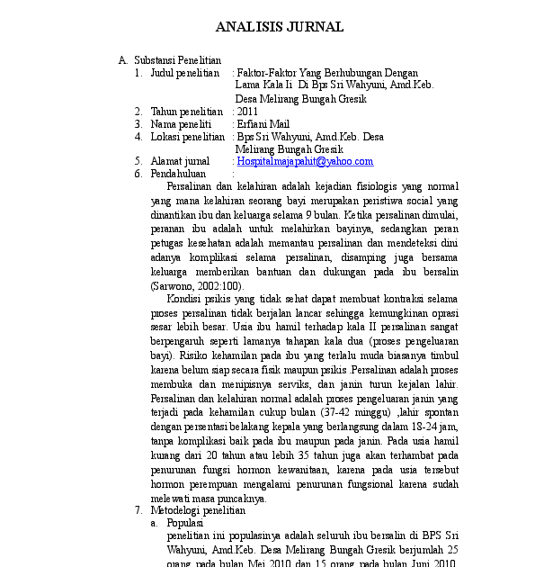 ➤ Contoh dari kelebihan jurnal internasional