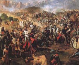 Escena de la Batalla de las Navas de Tolosa
