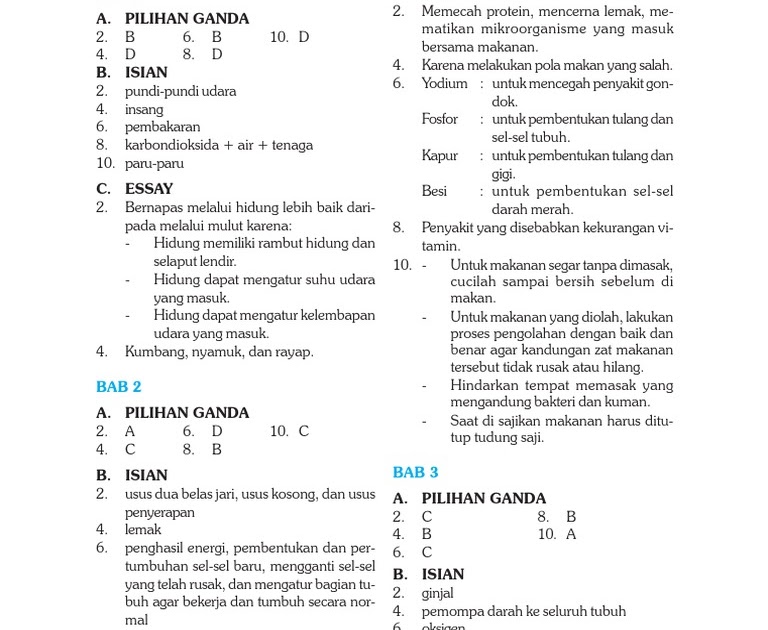 Soal Dan Jawaban Mid Ipa Kelas 5 Semester 2 Sd Ruang Siswa