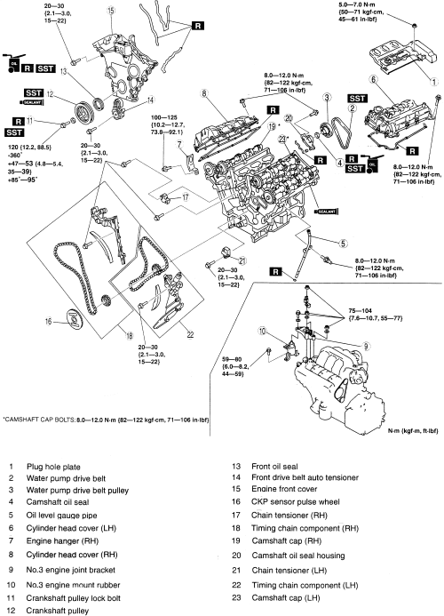 1999 Mazda 626 Engine Diagram