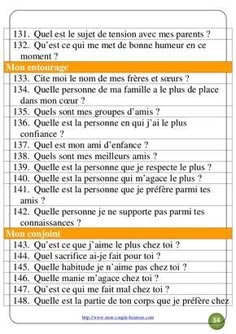 Question Pour Des Amis  TON AMI