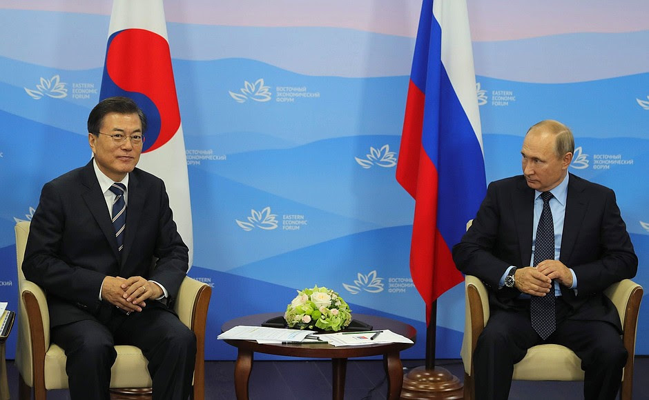 With President of the Republic of Korea Moon Jae-in.