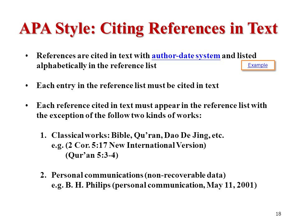 Apa Bibliography The Bible