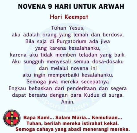 Doa Katolik Untuk Orang Meninggal - Kumpulan Doa