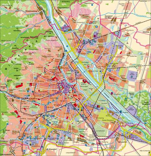 Karte Wien