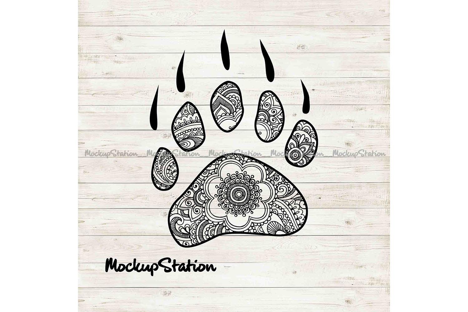 Download Free Bear Paw Mandala SVG, PNG, EPS & DXF SVG, PNG, EPS ...