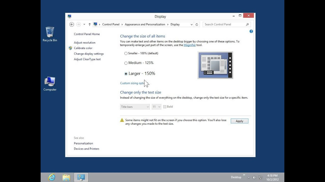 How do i darken the text on my computer screen how to change a window 