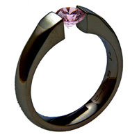 Black Zirconium Wedding Ring - absolutetitanium.com