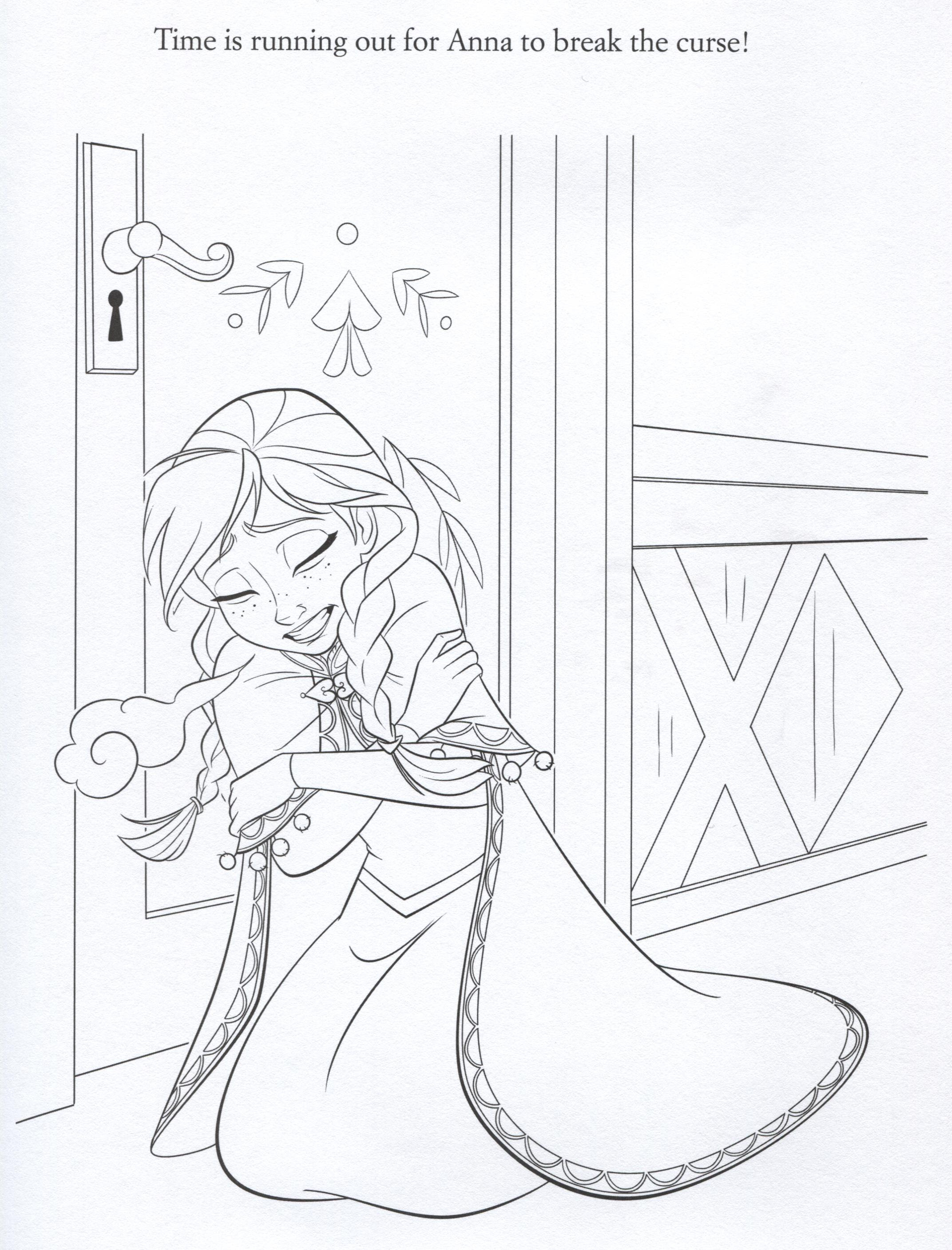 Drawing Disney Frozen Anna And Hans Coloring Page - COLORING PAGES