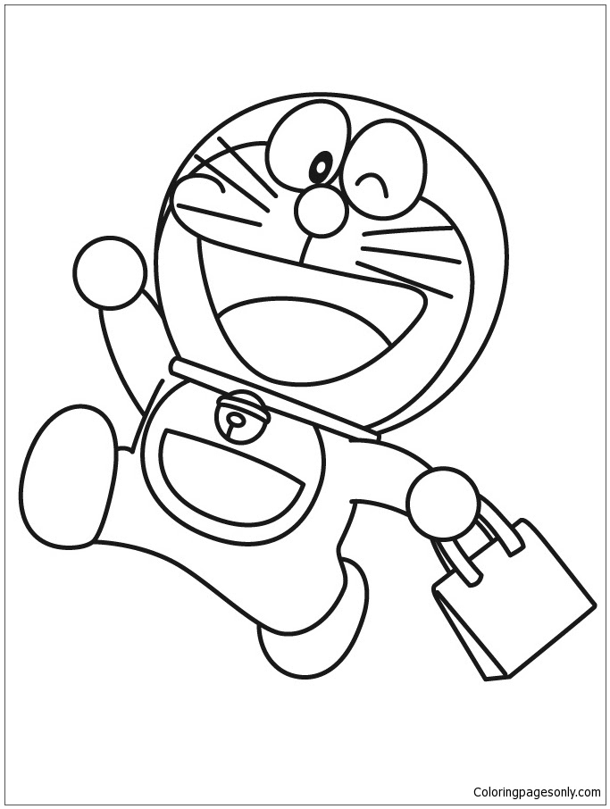 Sketsa Gambar Doraemon Keren - Contoh Sketsa Gambar