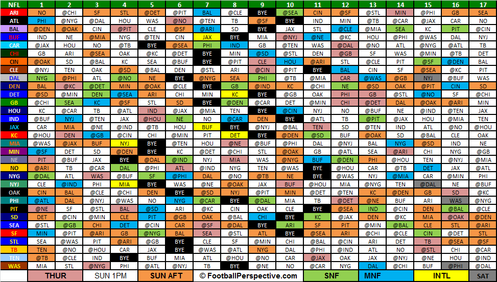 Packers Schedule 2020 Printable : Bucs Open With Saints Have Five Prime