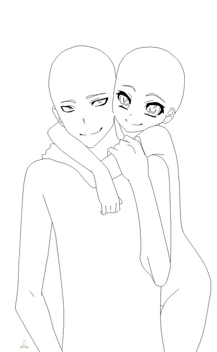 Couple Hugging Drawing Template Art drawings drawing expressions