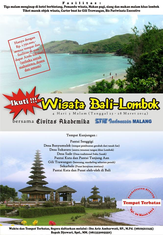 Contoh Brosur Tempat Wisata Di Indonesia Terbaik