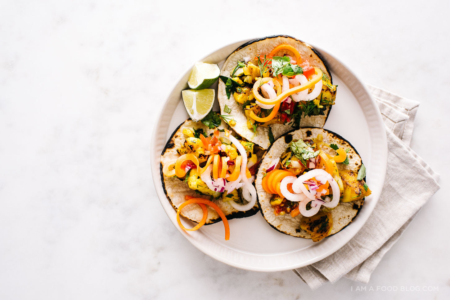 Vietnamese Fish Tacos with Quick-Pickled Carrots and Daikon