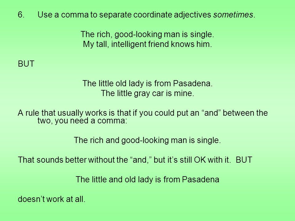 What Is An Example Of A Coordinate Adjective - cloudshareinfo