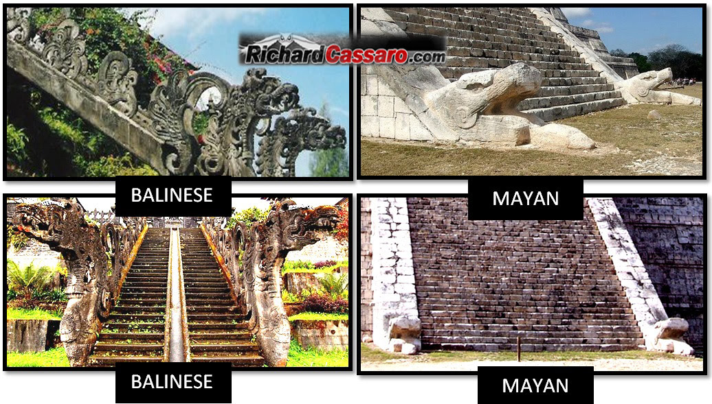 Besakih temple El Castillo Mayans Balinese