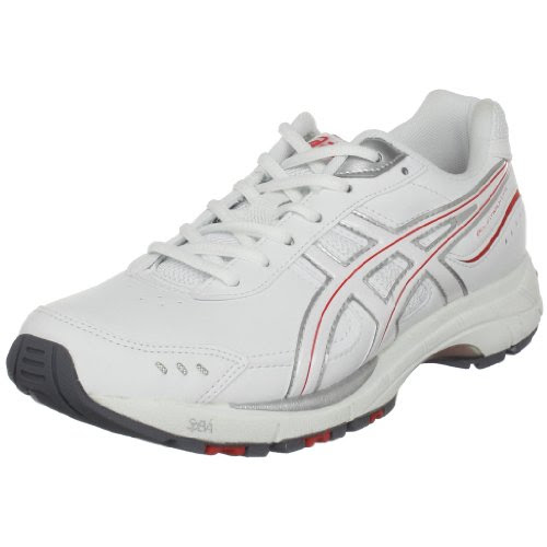 Asics Walking Shoes ASICS Women's GELFitwalk Lyte Walking Shoe,White/White/Salmon,8 M US