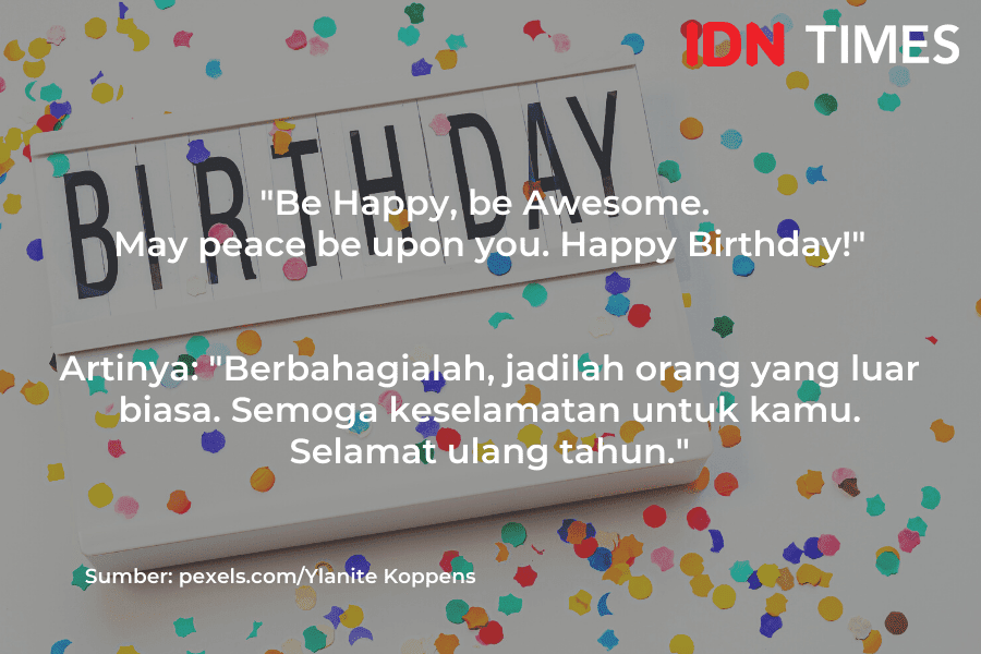 Ucapan Ulang Tahun Untuk Teman Dalam Bahasa Inggris - Puluhan Contoh