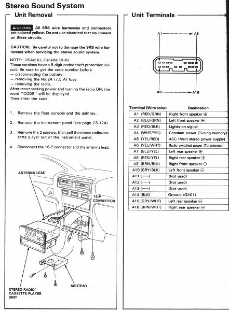 1998 Honda Accord Wiring Harnes