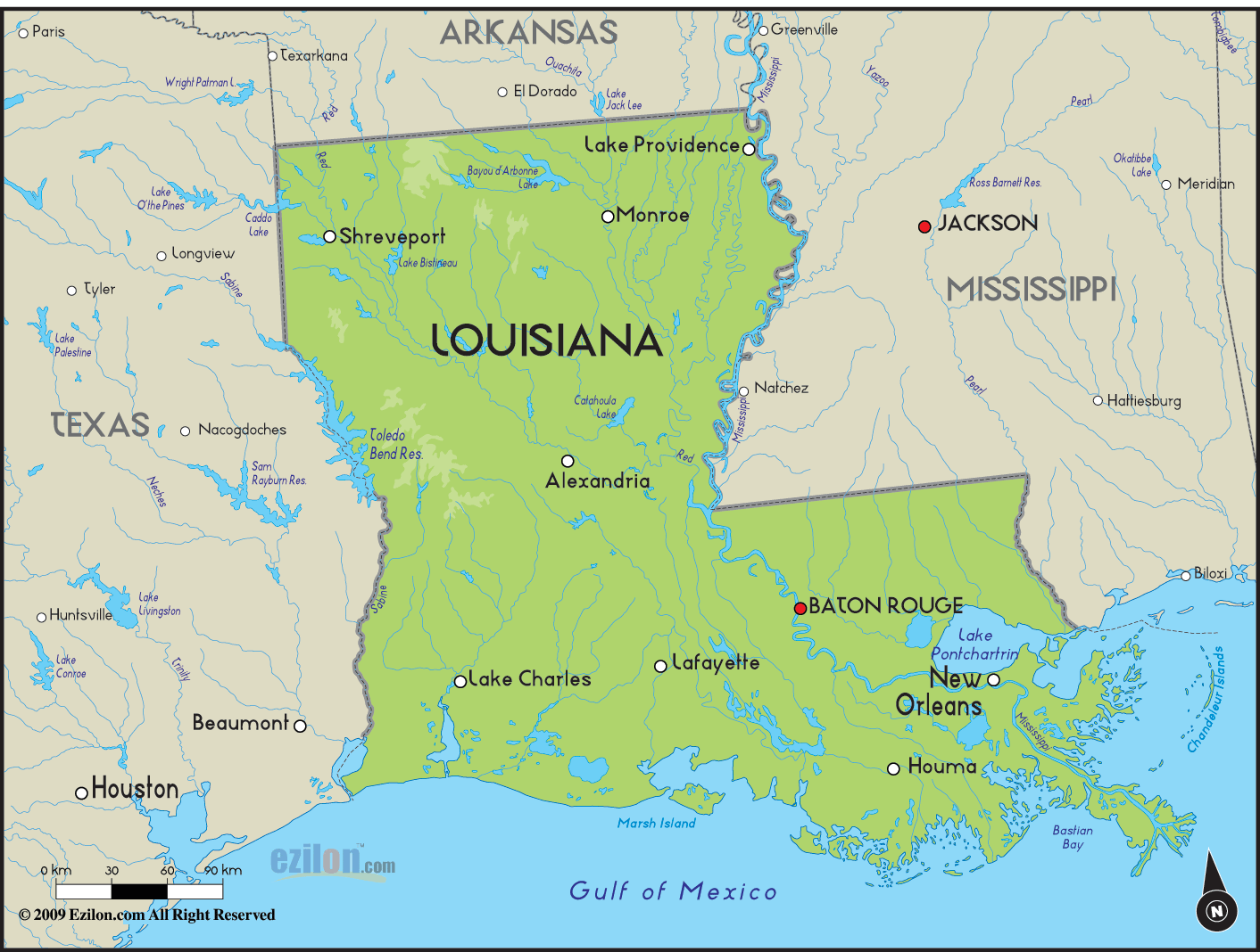 Maps Of Louisiana | World Map 07