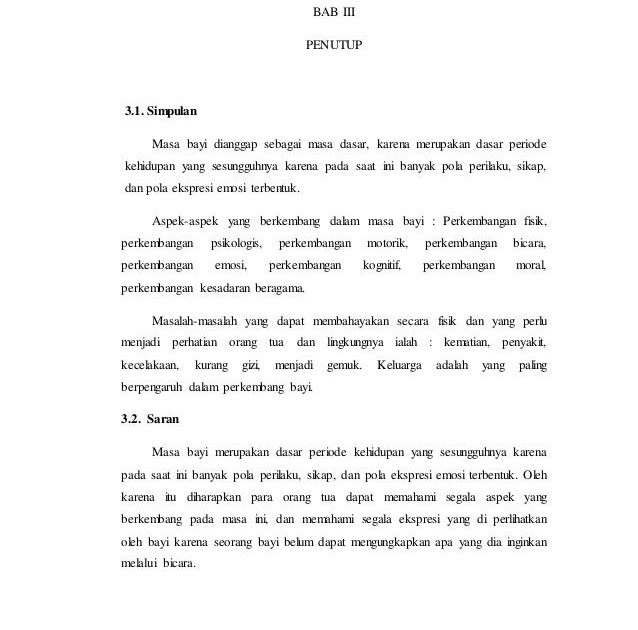 Contoh Makalah Pertumbuhan Dan Perkembangan