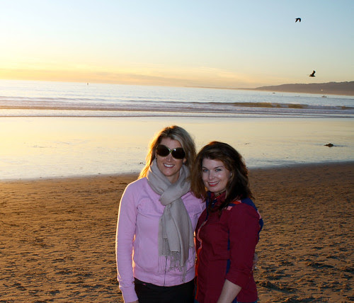 My sister and me on the beach
