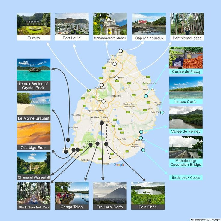 Karte: Island Sehenswürdigkeiten Karte