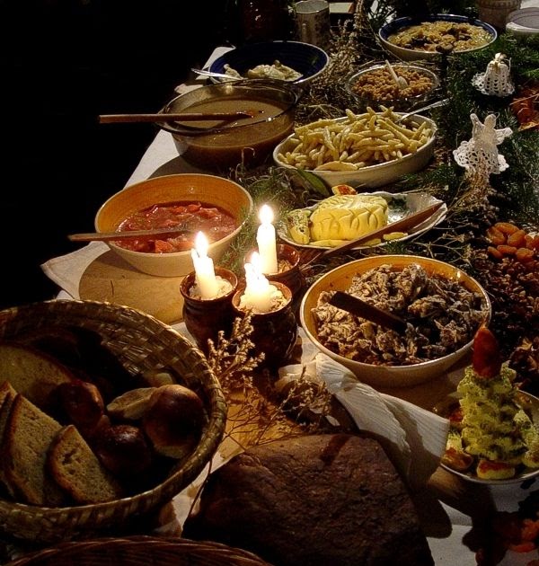Polish Traditional Christmas Eve Dinner : Traditional Polish Christmas Dinner Soup Stock Photo