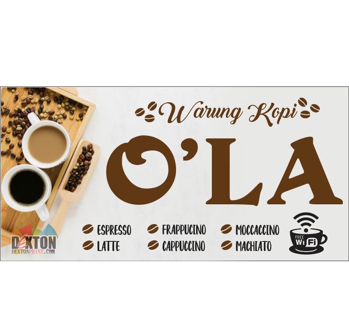 Contoh Desain Spanduk Warung Kopi Banner Warkop desain spanduk kreatif