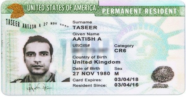 What Is Category Cr6 On A Permanent Resident Card